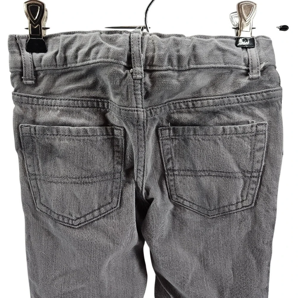 Children's Place Skinny Jeans‎ youth size 7 light gray wash 100% Cotton EUC
